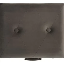vidaXL Bancos-Taburete de almacenamiento de terciopelo 40 cm