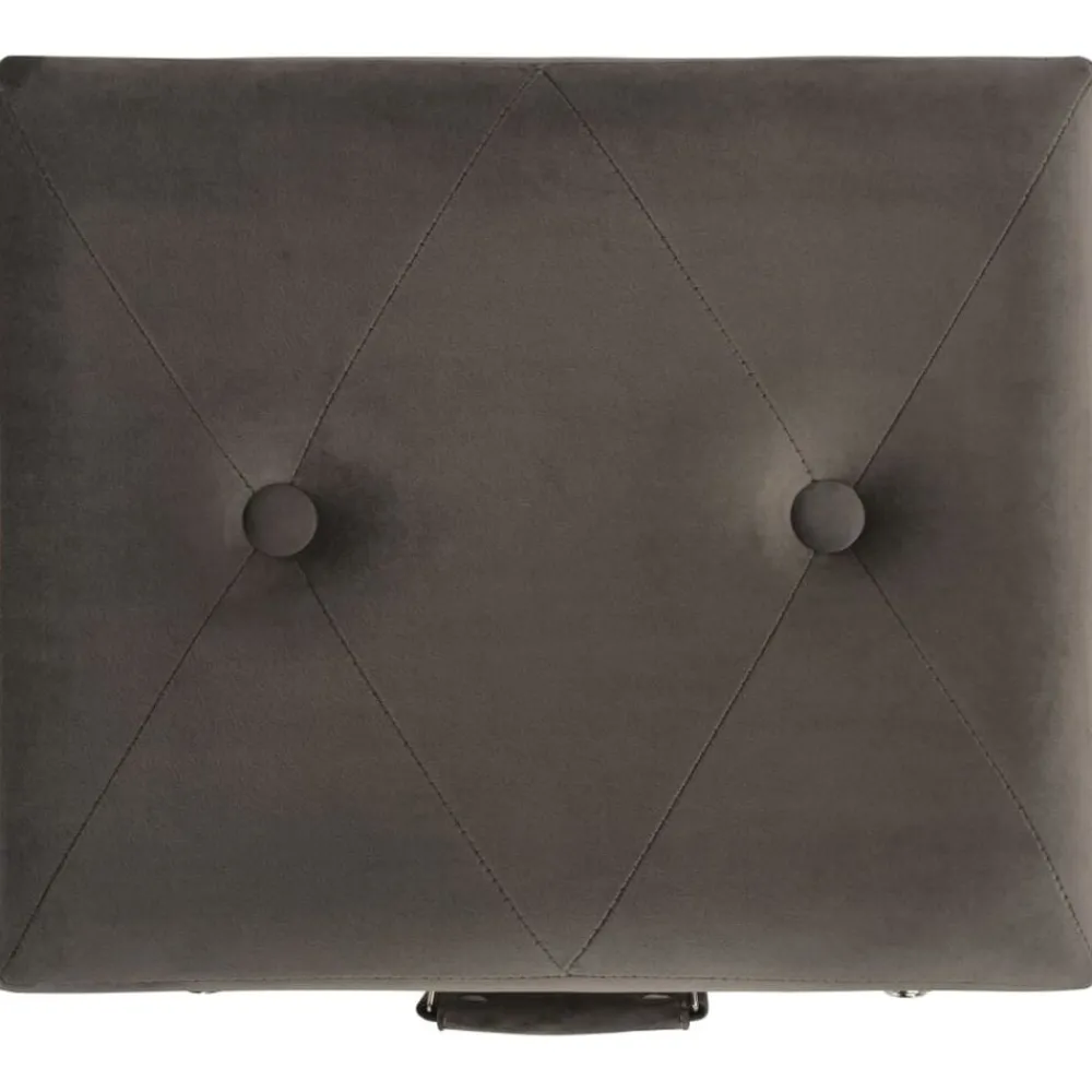 vidaXL Bancos-Taburete de almacenamiento de terciopelo 40 cm