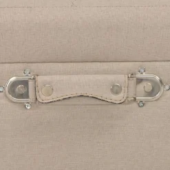 vidaXL Taburete de almacenamiento 40 cm de tela Beige Sale