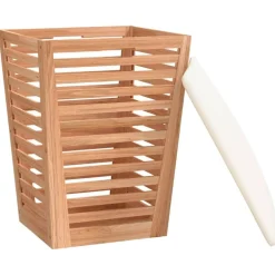 vidaXL Productos Del Hogar-Taburete de baño madera maciza de nogal 40,5x40,5x56 cm