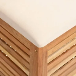 vidaXL Productos Del Hogar-Taburete de baño madera maciza de nogal 40,5x40,5x56 cm