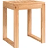 vidaXL Taburete de baño madera maciza nogal 40x30x46 cm Outlet