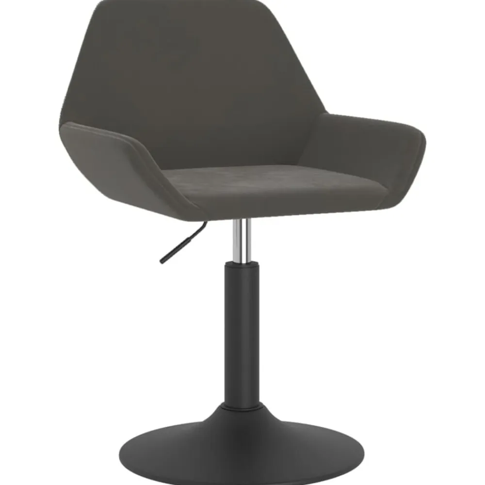 vidaXL Taburete de cocina de terciopelo Gris oscuro Online