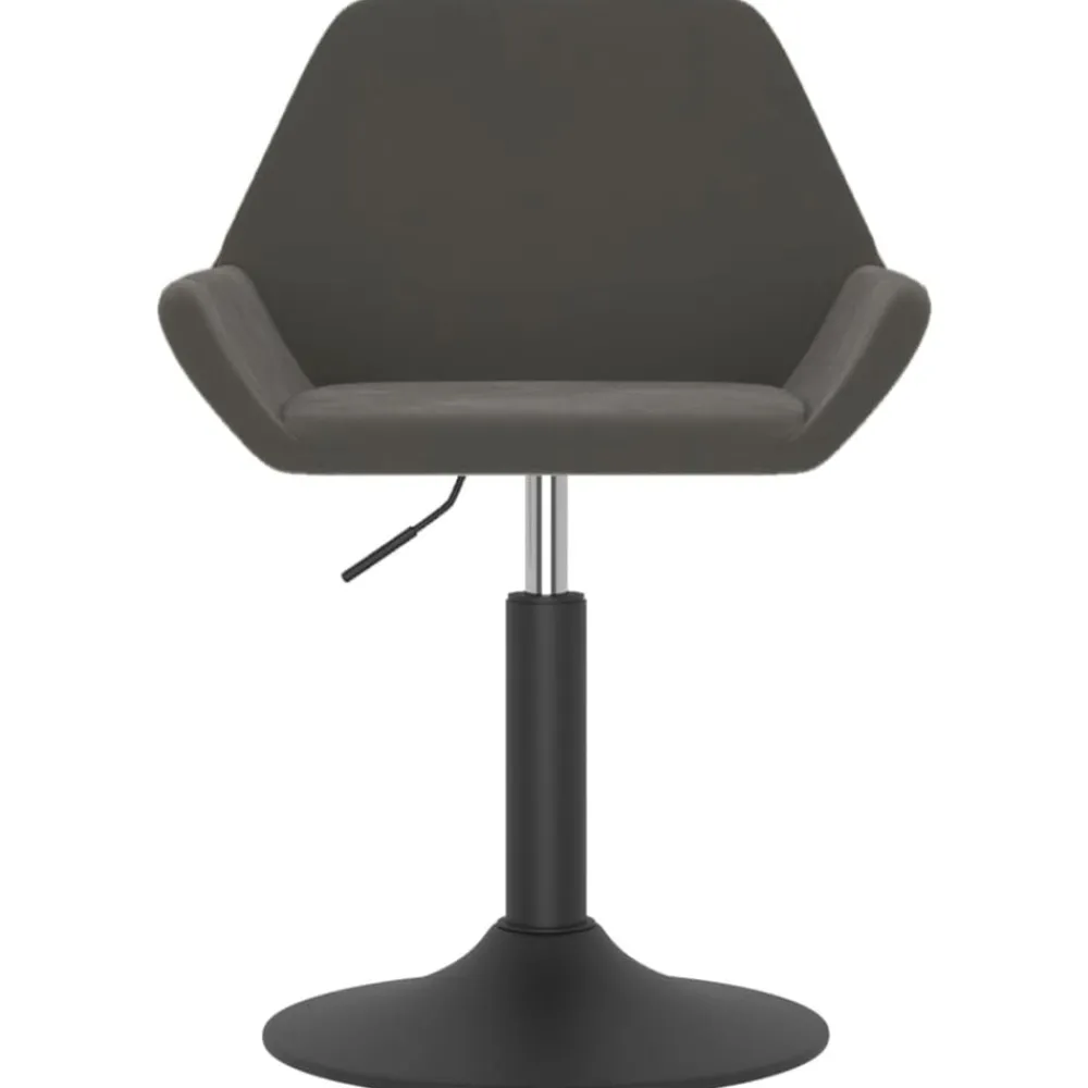 vidaXL Taburete de cocina de terciopelo Gris oscuro Online
