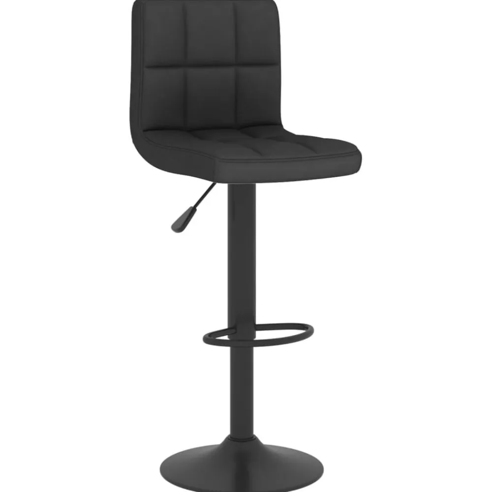 vidaXL Taburete de cocina de tela Negro Clearance