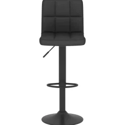 vidaXL Taburete de cocina de tela Negro Clearance