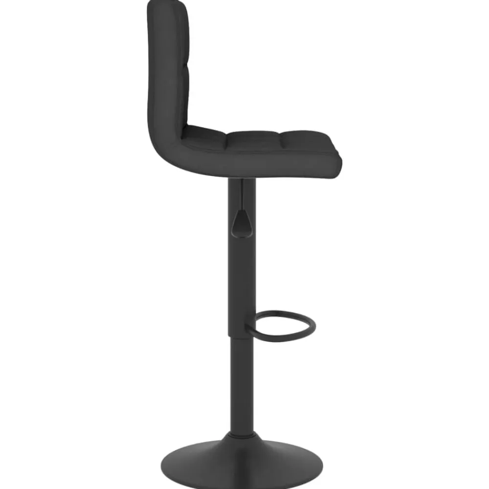 vidaXL Taburete de cocina de tela Negro Clearance