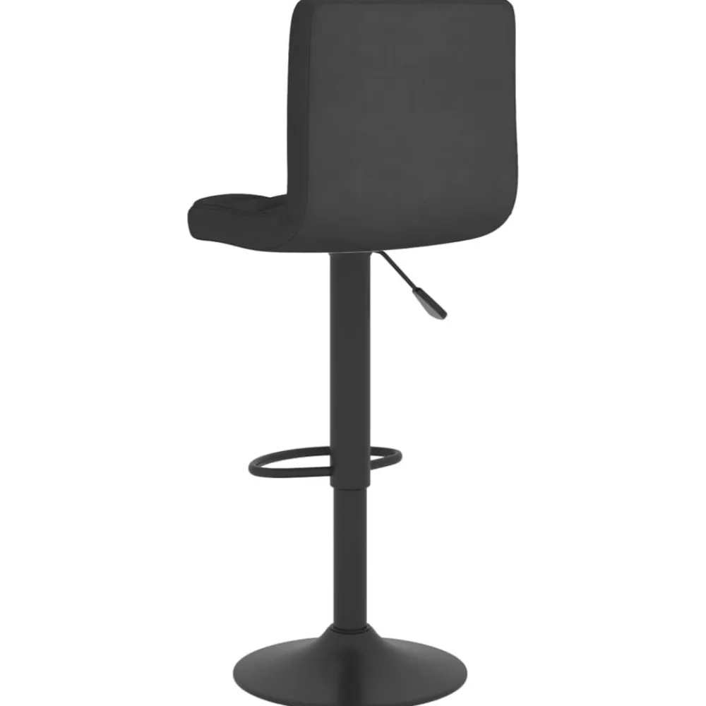 vidaXL Taburete de cocina de tela Negro Clearance