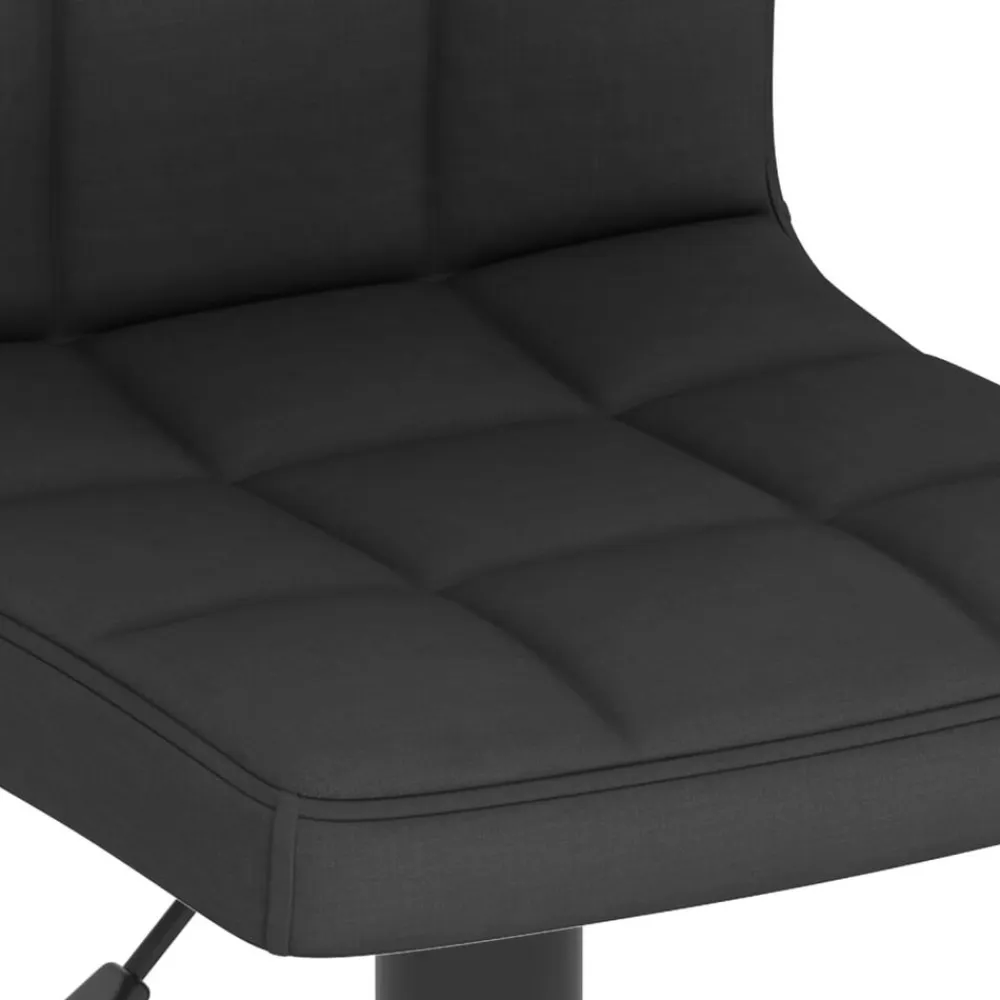 vidaXL Taburete de cocina de tela Negro Clearance