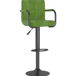 vidaXL Taburete de cocina de terciopelo Verde claro Sale