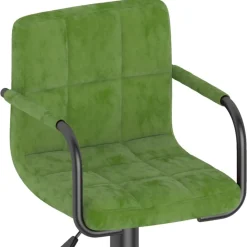 vidaXL Taburete de cocina de terciopelo Verde claro Sale