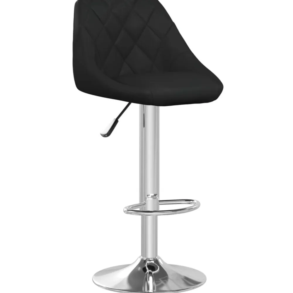 vidaXL Sillas-Taburete de cocina de cuero sintético