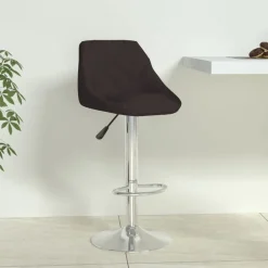 vidaXL Sillas-Taburete de cocina de cuero sintético