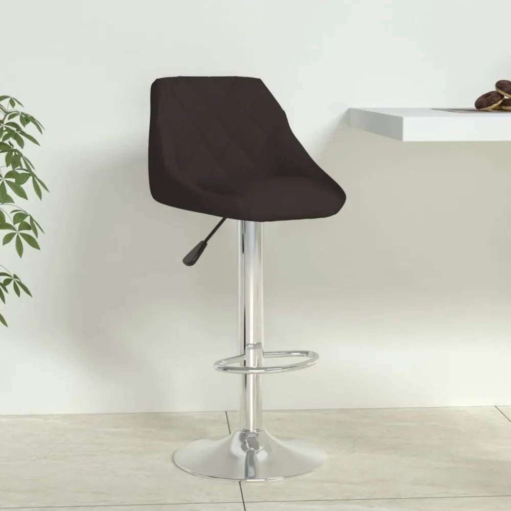 vidaXL Sillas-Taburete de cocina de cuero sintético