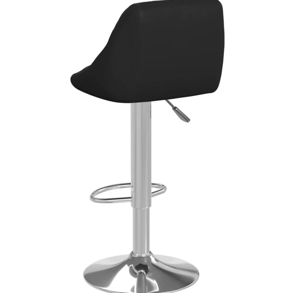 vidaXL Sillas-Taburete de cocina de cuero sintético