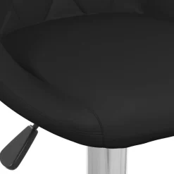 vidaXL Sillas-Taburete de cocina de cuero sintético
