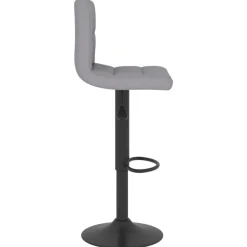 vidaXL Taburete de cocina de tela Gris claro Online