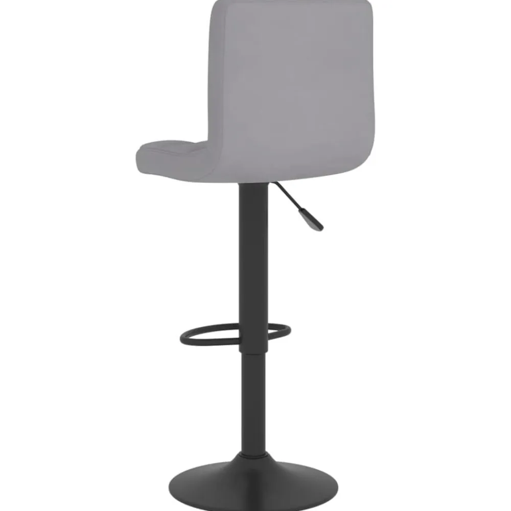 vidaXL Taburete de cocina de tela Gris claro Online