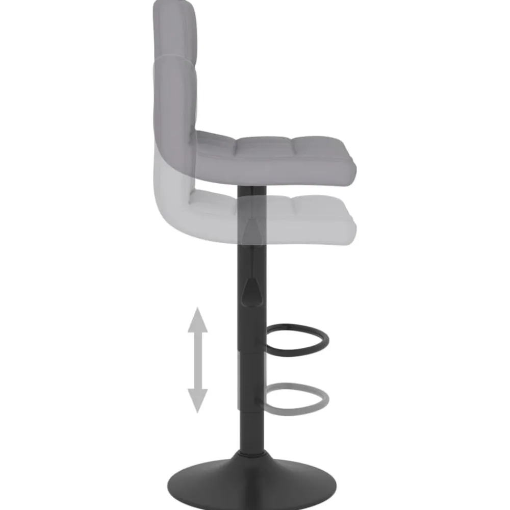 vidaXL Taburete de cocina de tela Gris claro Online