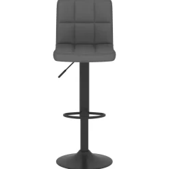 vidaXL Taburete de cocina de tela Gris oscuro Online