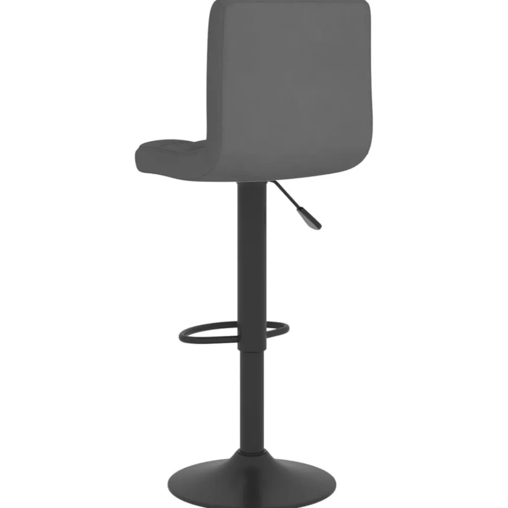 vidaXL Taburete de cocina de tela Gris oscuro Online