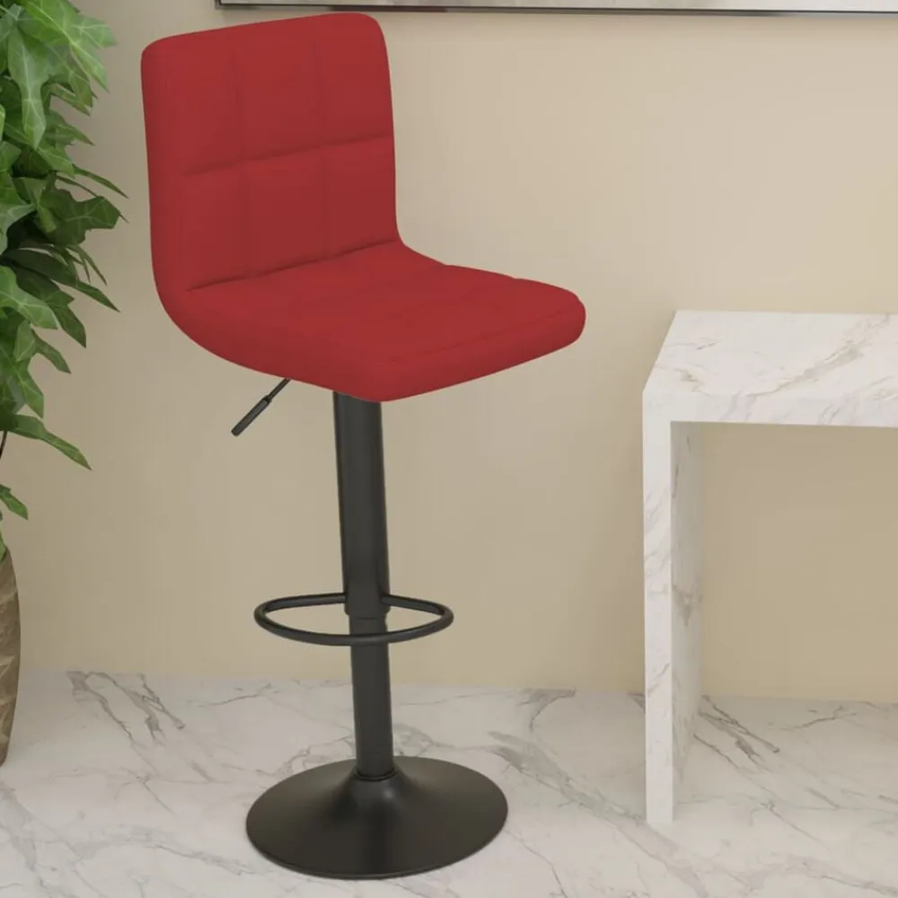 vidaXL Sillas-Taburete de cocina de tela