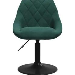 vidaXL Taburete de cocina de terciopelo Verde oscuro Hot