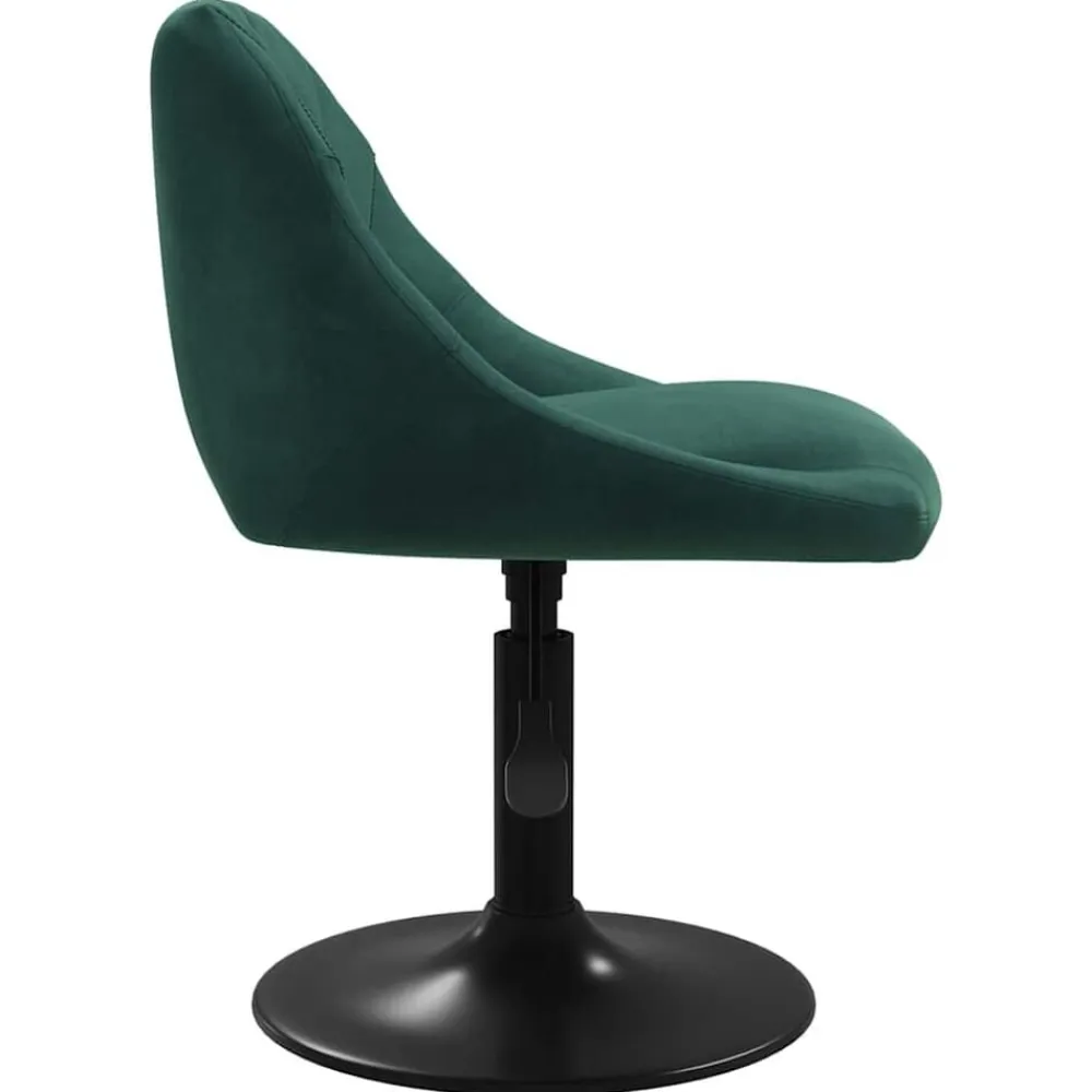 vidaXL Taburete de cocina de terciopelo Verde oscuro Hot
