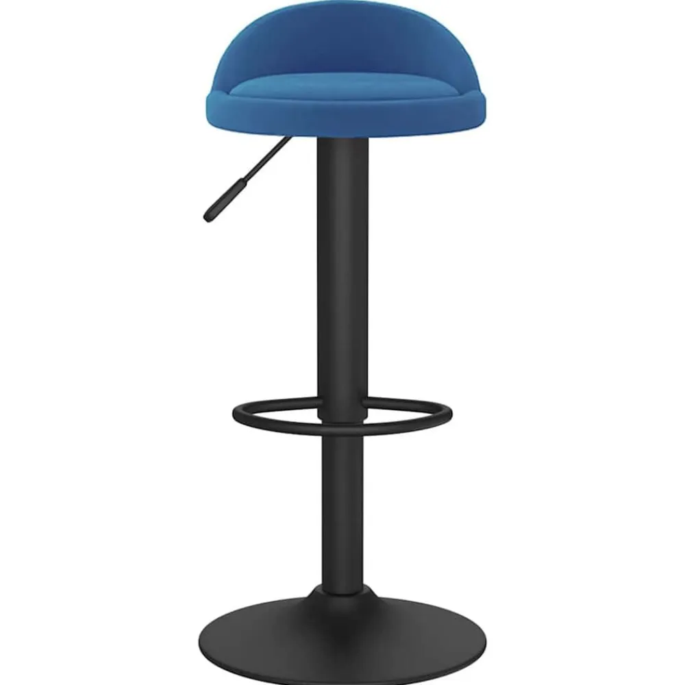 vidaXL Taburete de cocina de terciopelo Azul