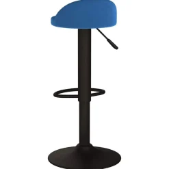 vidaXL Taburete de cocina de terciopelo Azul