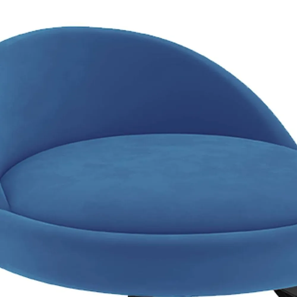 vidaXL Taburete de cocina de terciopelo Azul