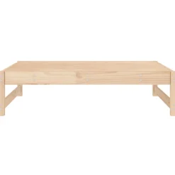 vidaXL Muebles De Jardín-Taburete de jardín madera maciza de pino 120x80 cm