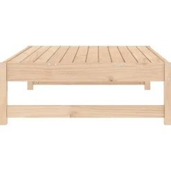 vidaXL Muebles De Jardín-Taburete de jardín madera maciza de pino 120x80 cm