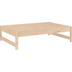 vidaXL Muebles De Jardín-Taburete de jardín madera maciza de pino 120x80 cm