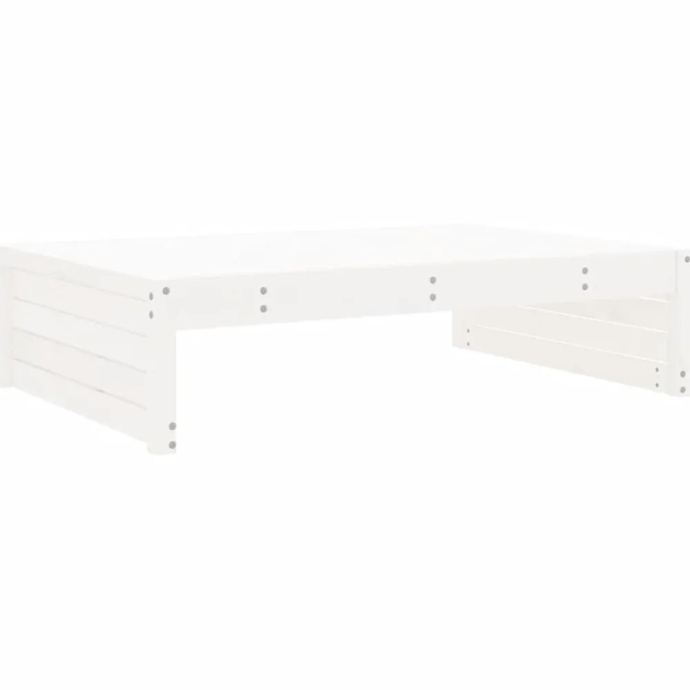 vidaXL Muebles De Jardín-Taburete de jardín madera maciza de 120x80 cm
