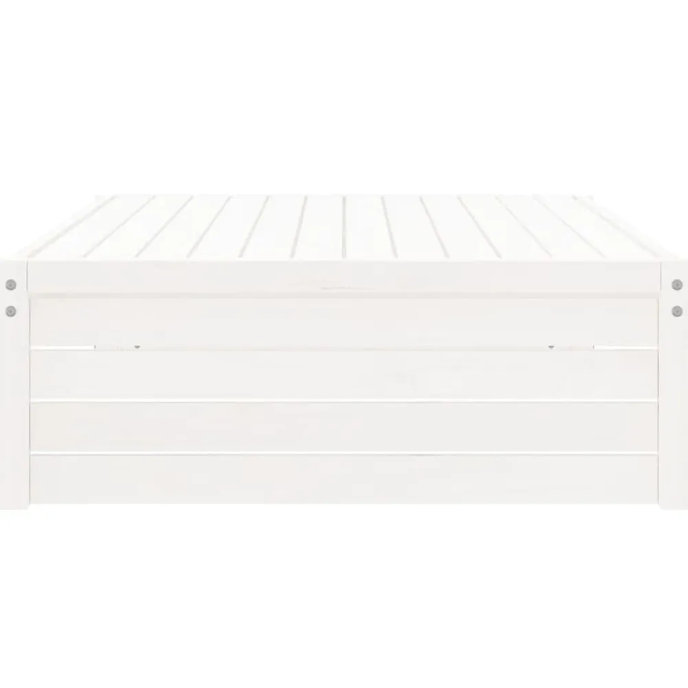 vidaXL Muebles De Jardín-Taburete de jardín madera maciza de 120x80 cm