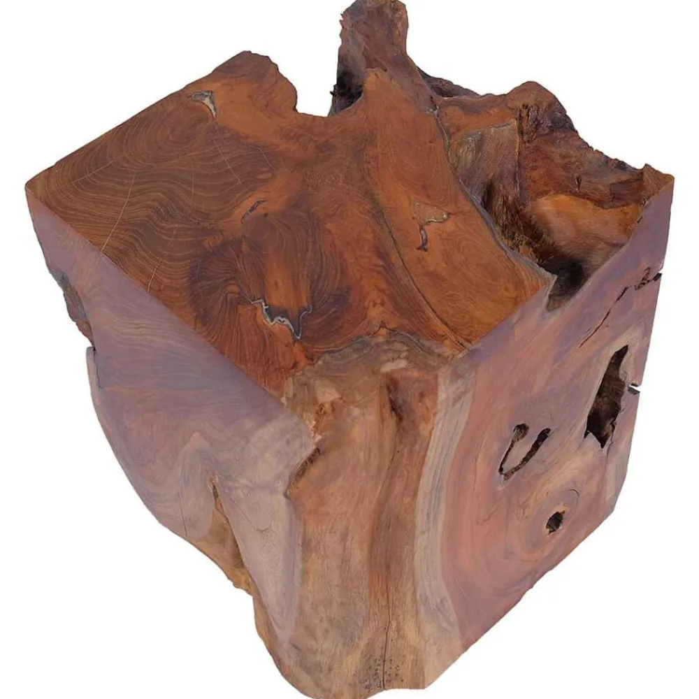 vidaXL Sillas-Taburete de madera maciza de teca