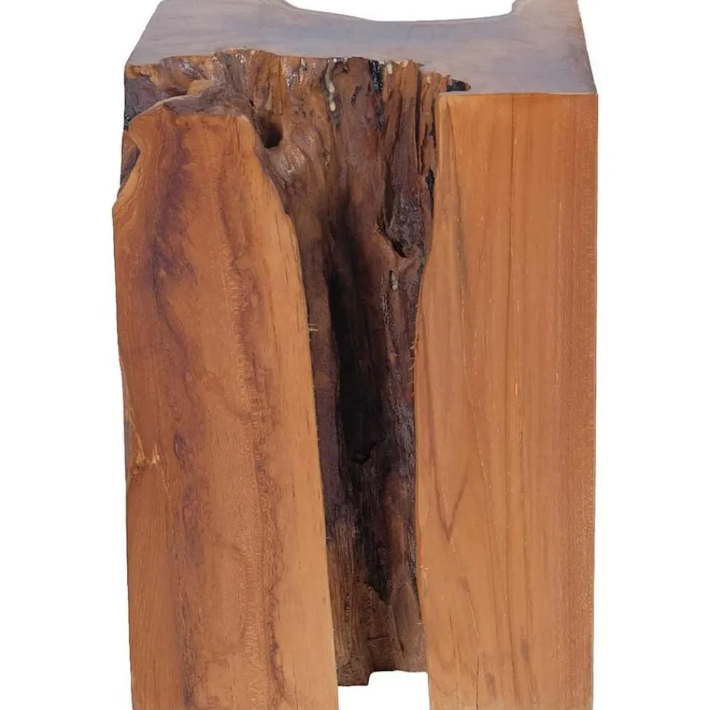 vidaXL Sillas-Taburete de madera maciza de teca