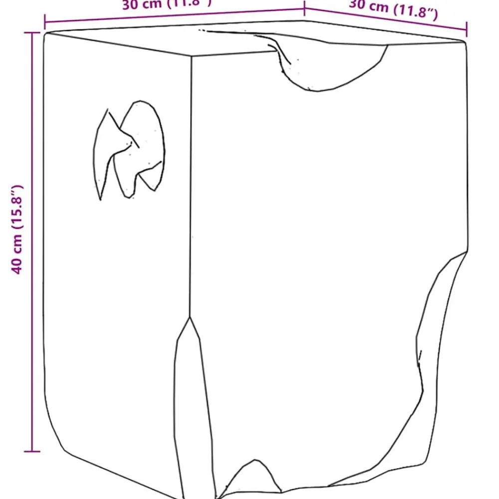 vidaXL Sillas-Taburete de madera maciza de teca
