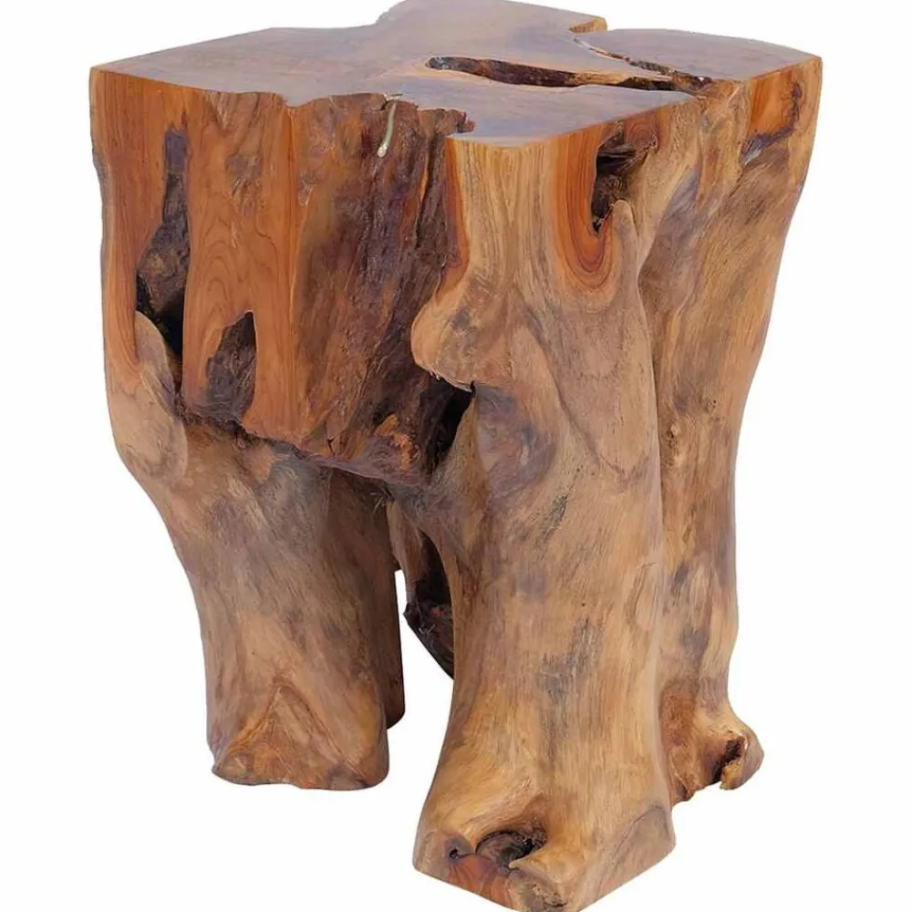 vidaXL Sillas-Taburete de madera maciza de teca