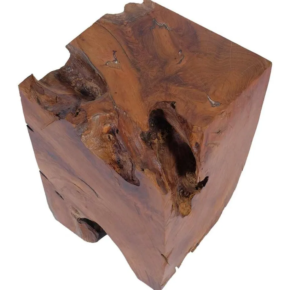 vidaXL Sillas-Taburete de madera maciza de teca