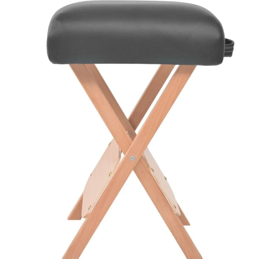 vidaXL Salud Y Belleza-Taburete de masaje plegable con asiento 12 cm de grosor