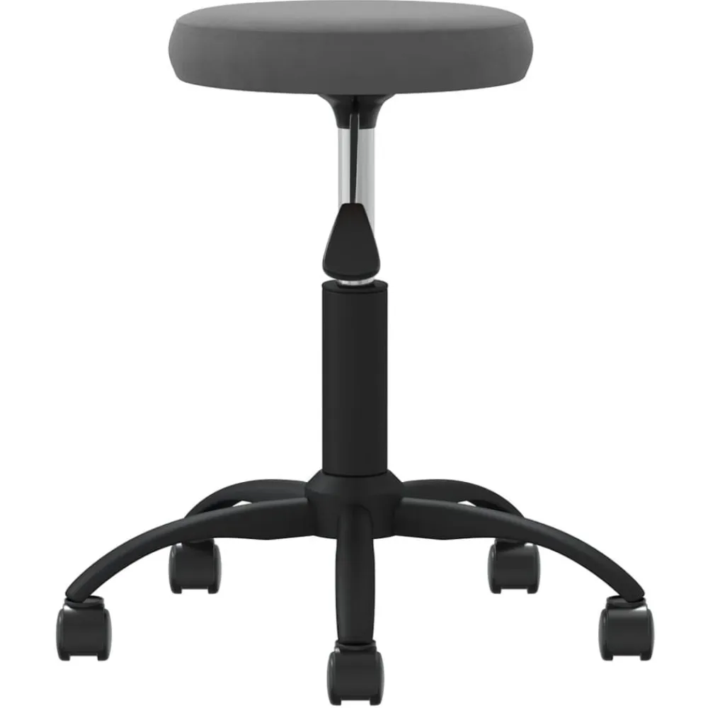 vidaXL Taburete de masaje terciopelo Gris oscuro Clearance