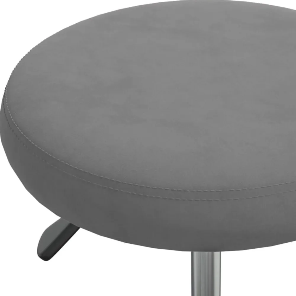 vidaXL Taburete de masaje terciopelo Gris oscuro Clearance