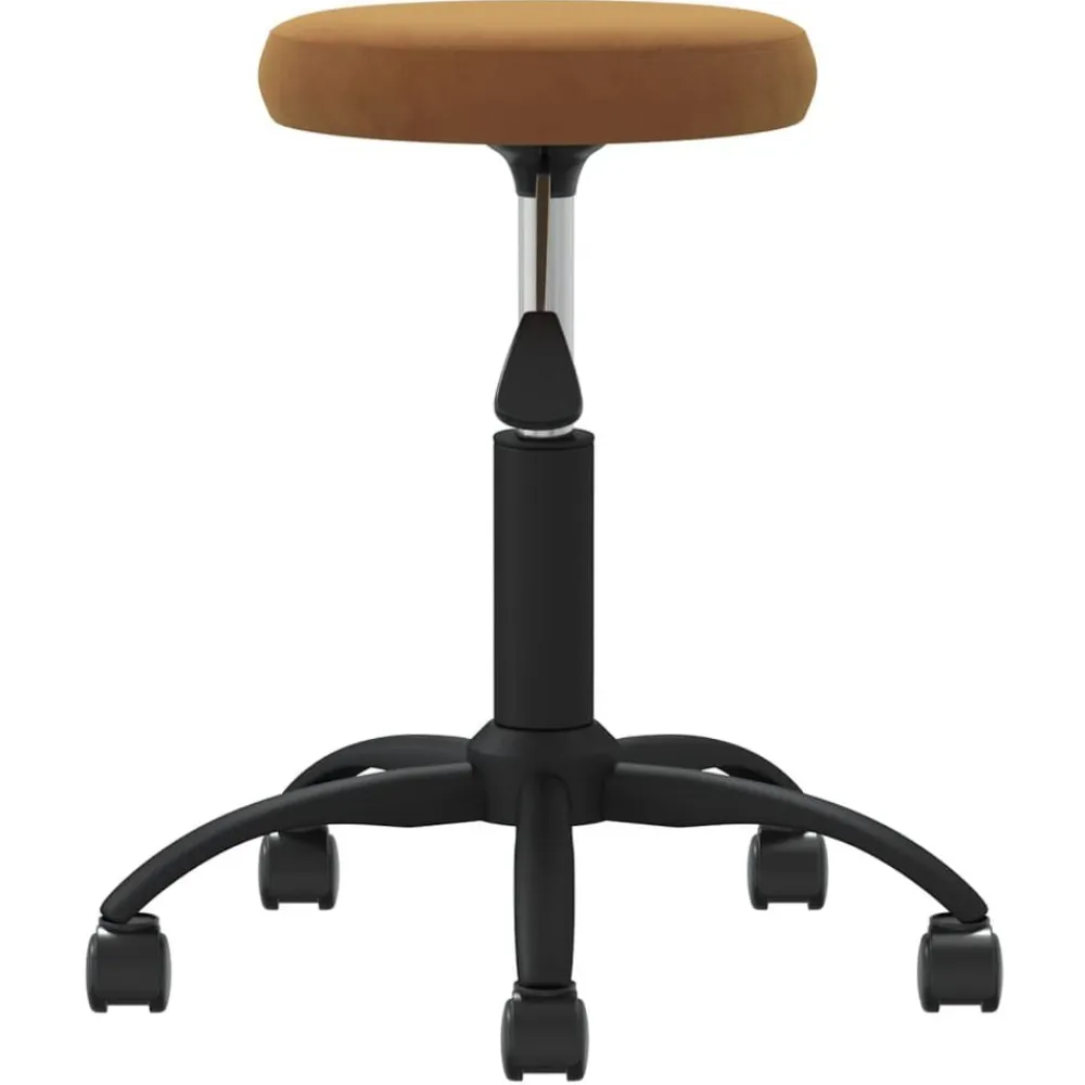 vidaXL Taburete de masajes terciopelo Marrón Marrón Best