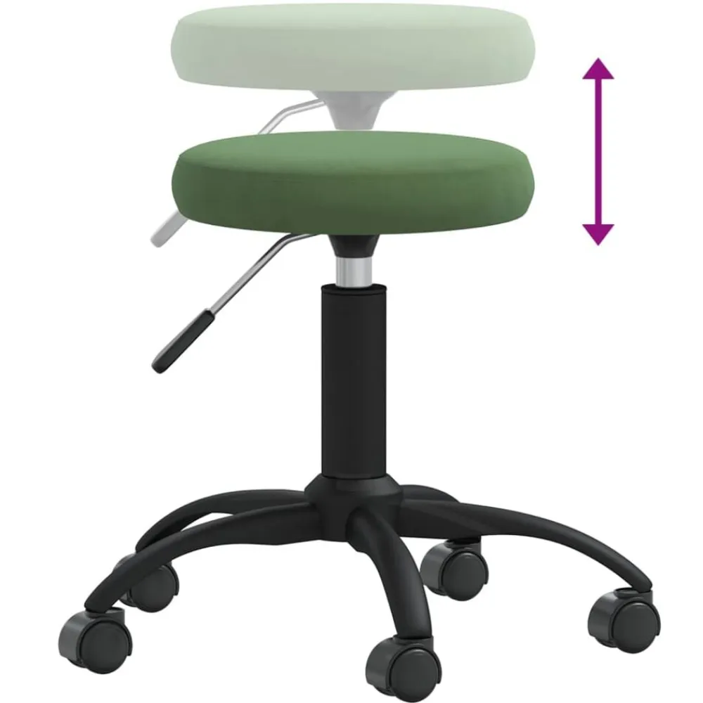 vidaXL Salud Y Belleza-Taburete de masaje terciopelo