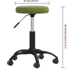 vidaXL Taburete de masaje terciopelo Verde claro Clearance