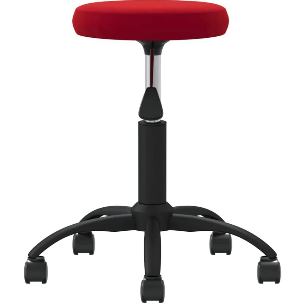 vidaXL Taburete de masaje terciopelo rojo vino Rojo vino tinto Best