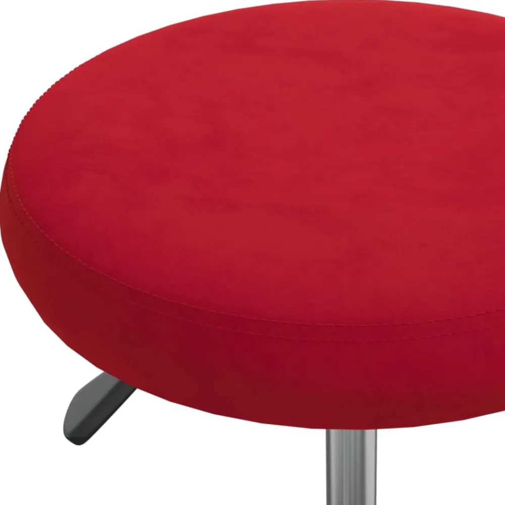 vidaXL Taburete de masaje terciopelo rojo vino Rojo vino tinto Best