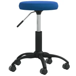 vidaXL Taburete de masajes terciopelo Azul Clearance